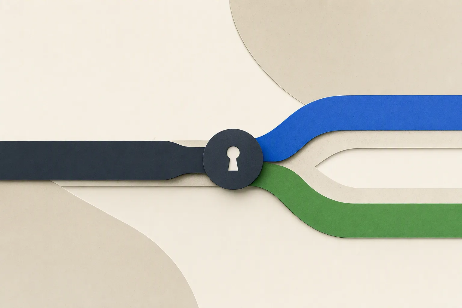 多 Provider 路由网关中 API Key 轮换与过期策略的抽象示意图